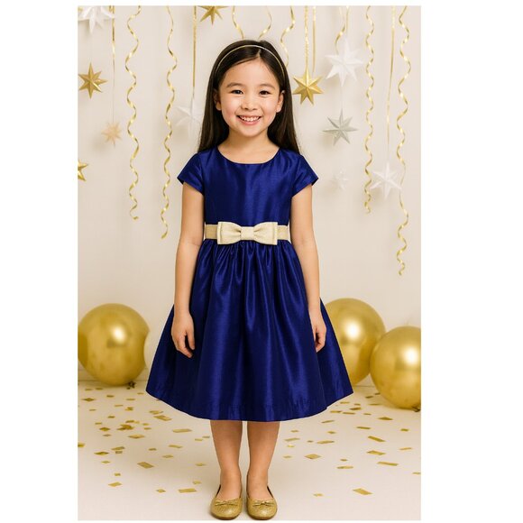 GYMBOREE PERFECT BLUE DRESS -GIRL 8 - Picture 1 of 13